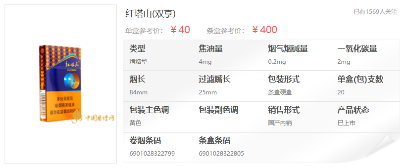 2021年红塔山双享多少钱 红塔山双享香烟价格表图