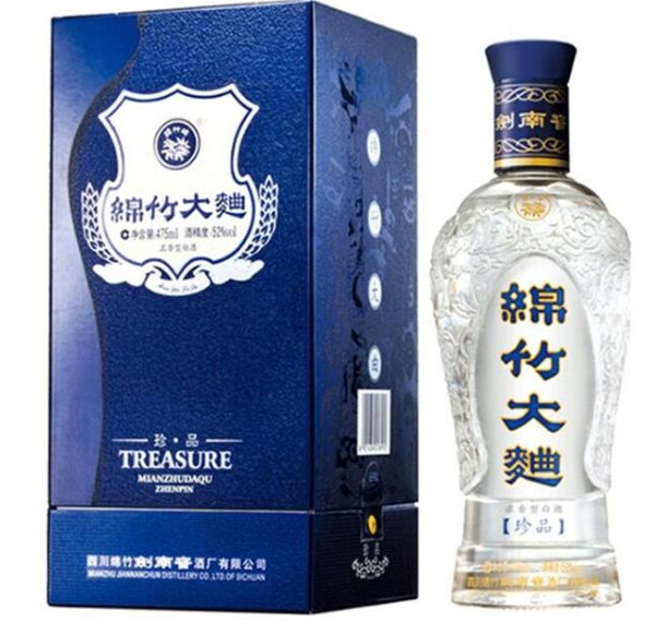 剑南春绵竹大曲52度价格表大全 绵竹大曲52度价格图片