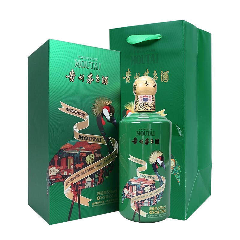 贵州茅台集团走进坦桑尼亚&middot;达累斯萨拉姆口感酱香型53度白酒750ml单瓶装