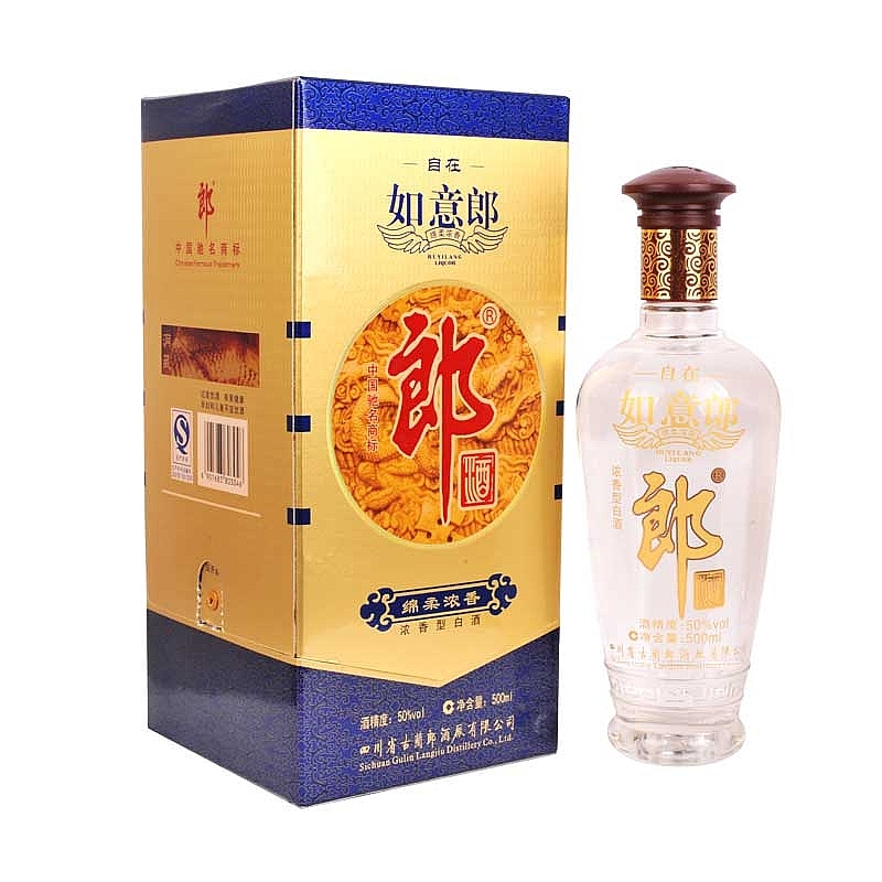 四川郎酒如意郎口感浓香型50度白酒500ml单瓶装