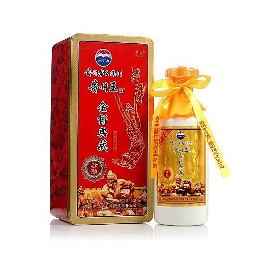 贵州茅台集团贵州王酒金樽典藏珍酿口感浓香型52度白酒500ml单瓶装