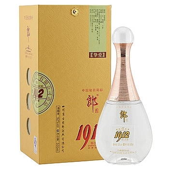 四川郎酒1912系列挚爱口感浓香型52度白酒500ml单瓶装