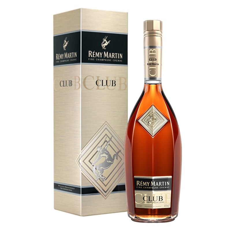 人头马（R&eacute;myMartin）洋酒CLUB优质香槟区干邑白兰地500ml单瓶装