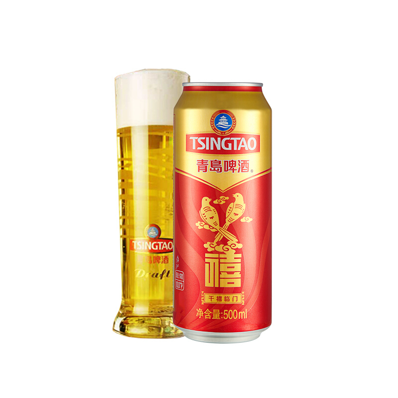 青岛啤酒千禧临门500ml*6听
