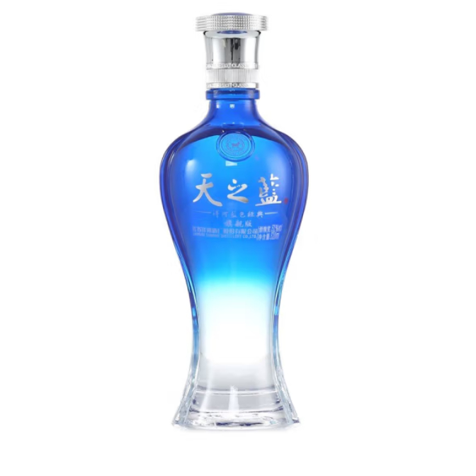 洋河天之蓝52度浓香型白酒 520mL 单瓶装