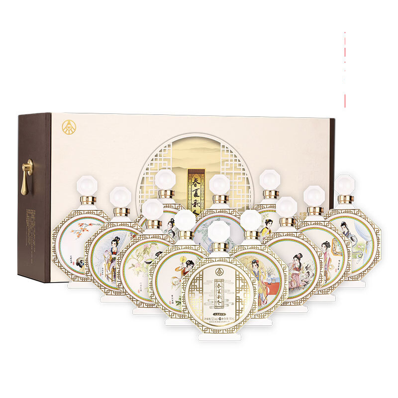 五粮液春夏秋冬十二金钗酒口感浓香型52度白酒500ml单瓶装