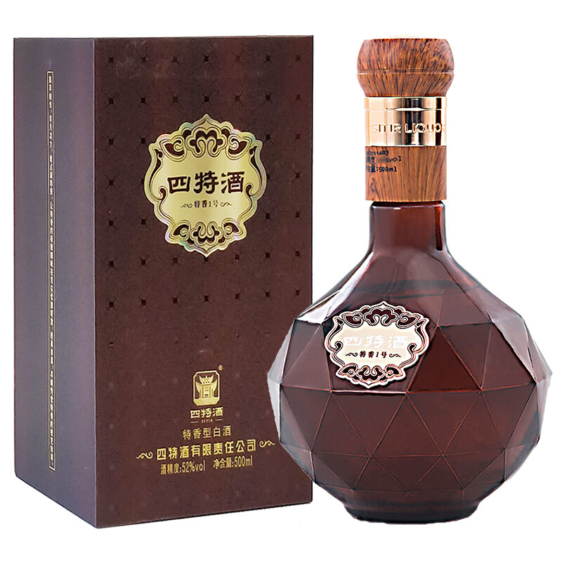 江西省四特酒特香1号52度特香型白酒500ml单瓶装