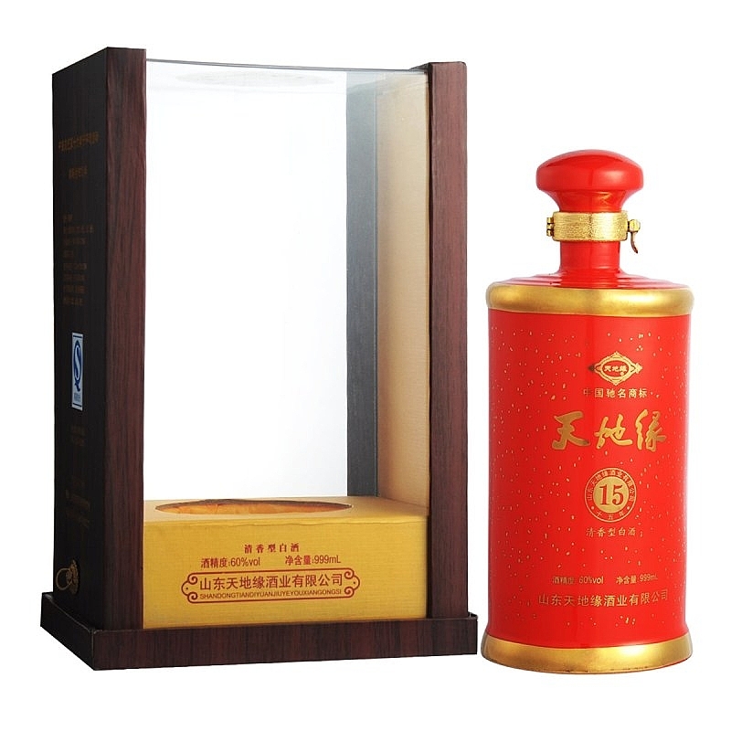 天地缘60&deg;度15年洞藏清香型999ml单瓶装