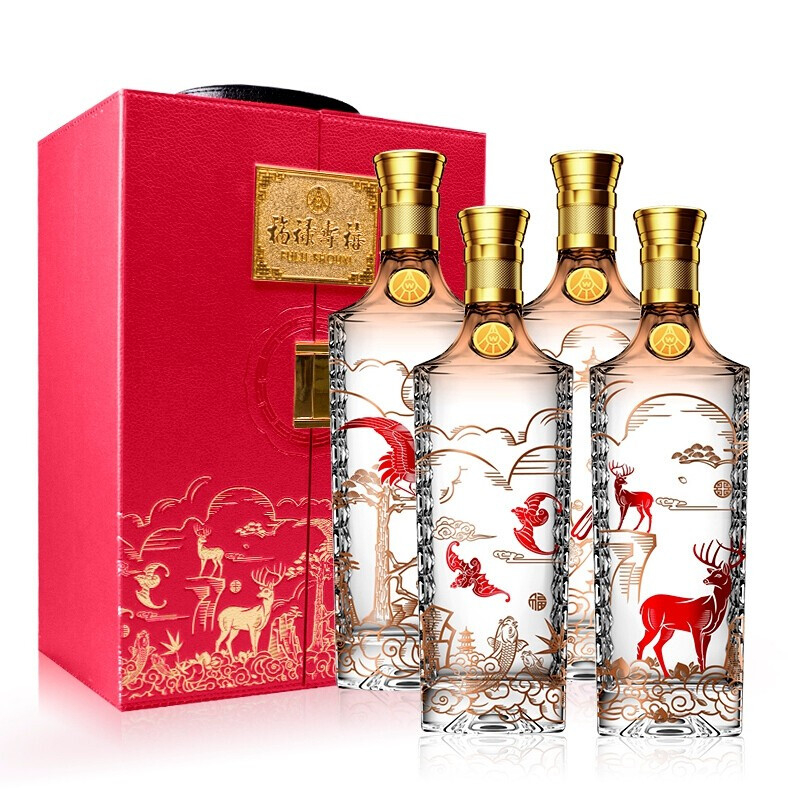 五粮液福禄寿禧52&deg;度浓香型白酒500ml礼盒装