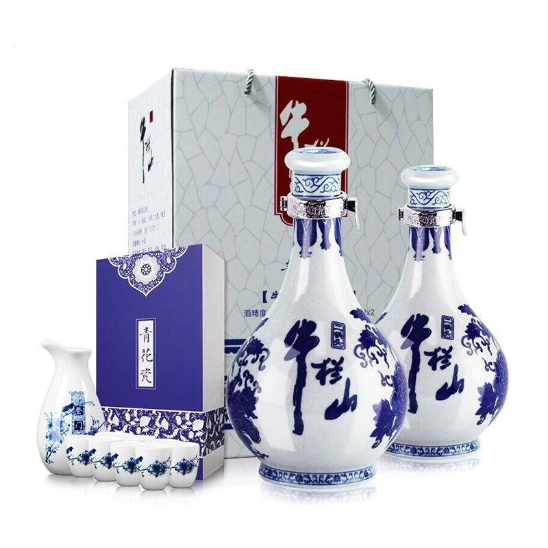 牛栏山酒业青花瓷52度清香型白酒500ml