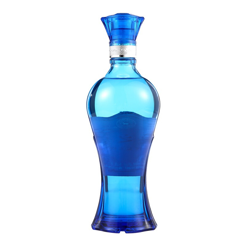 洋&middot;河蓝色经典 海之蓝绵柔型浓香白酒42度480ML*2礼盒装