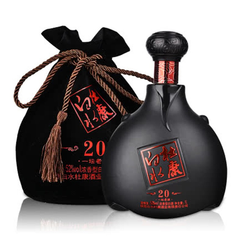 杜康白水杜康一坛老酒52&deg;度浓香型白酒1000ml一坛装