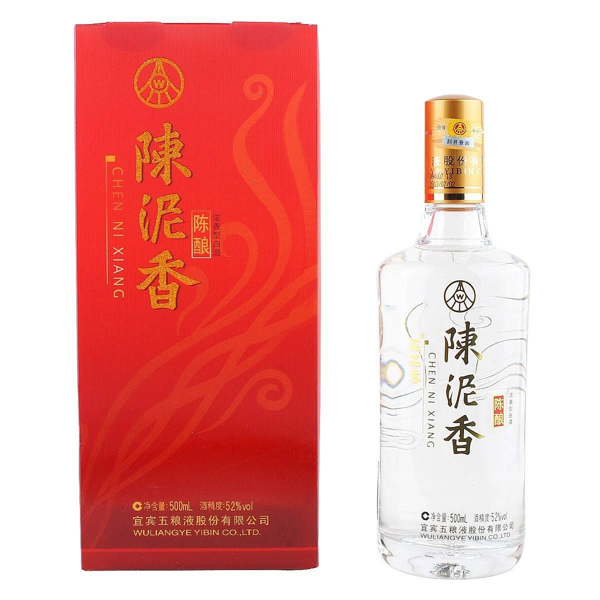 五粮液陈泥香陈酿口感浓香型52度白酒500ml单瓶装