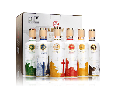 五粮液白酒五粮国宾酒（彩装）52度