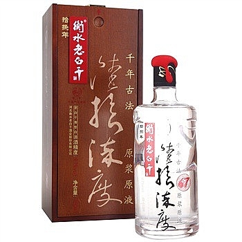 河北省衡水老白干18年原浆古法口感干香型67度白酒750ml单瓶装