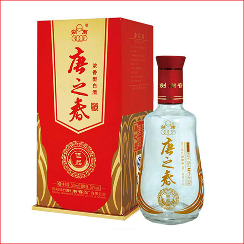 [A]四川剑南春酒唐之春佳品口感浓香型52度白酒500ml单瓶装