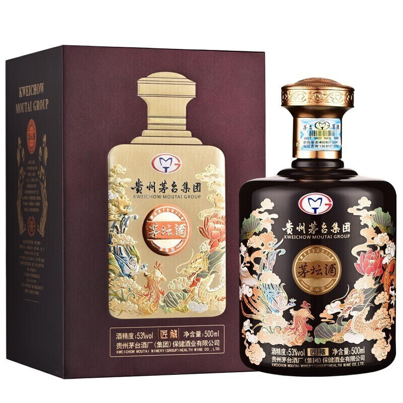 贵州茅台茅坛酒匠藏飞天女神图礼盒53度酱香型白酒500ml