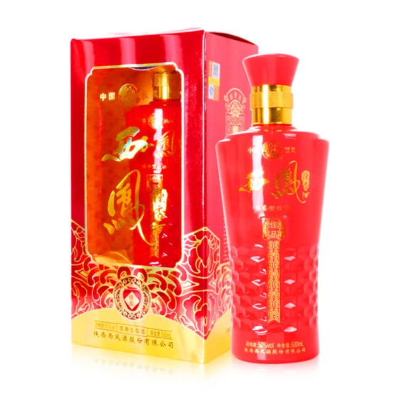 陕西西凤陈酒佳品口感浓香型50度白酒500ml单瓶装