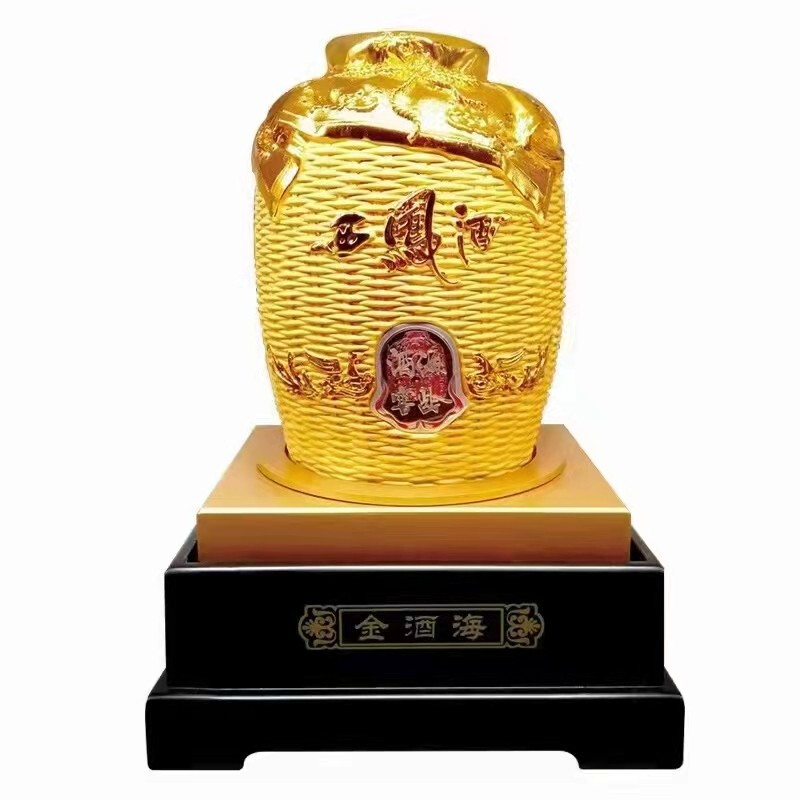 陕西西凤金酒海口感绵柔凤香型52度白酒1500ml坛装