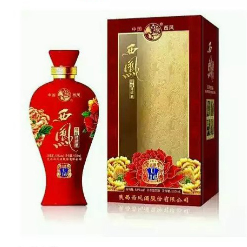 陕西西凤古典年份封藏酒U16口感浓香型52度白酒500ml单瓶装