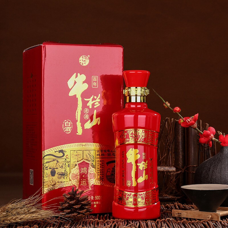 牛栏山酒业鸿运老酒52度浓香型白酒500ml