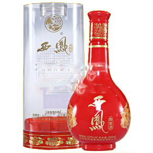 陕西西凤御窖酒2号(圆筒红瓶)口感浓香型52度白酒500ml单瓶装