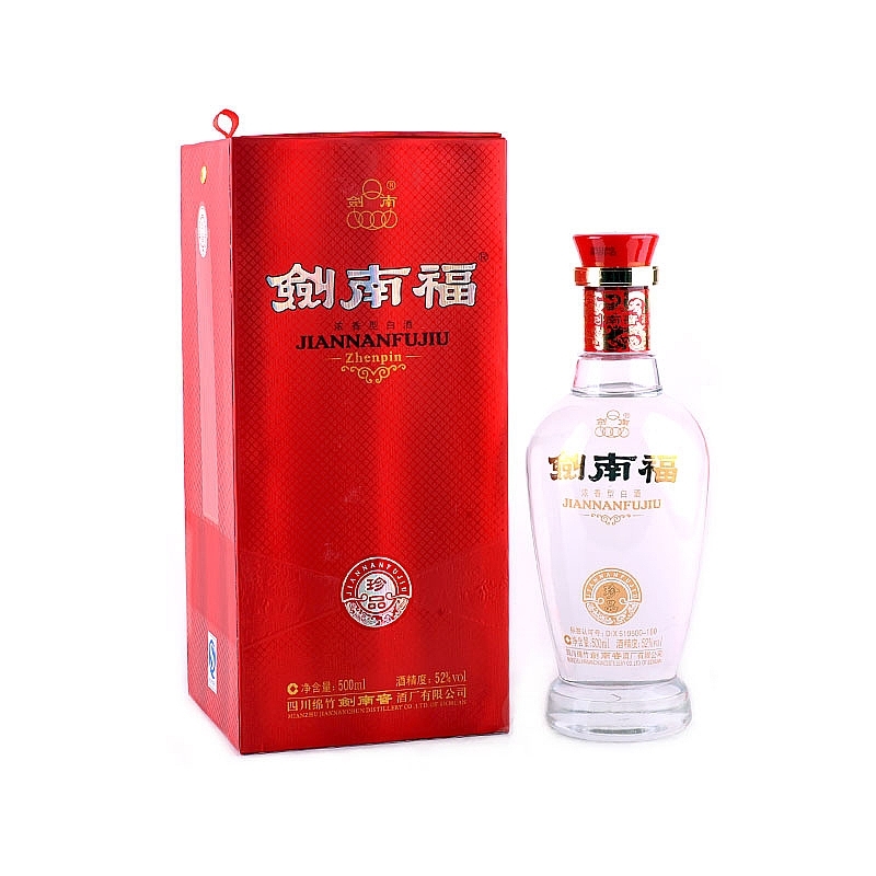 四川剑南春酒剑南福珍品口感浓香型52度白酒500ml单瓶装