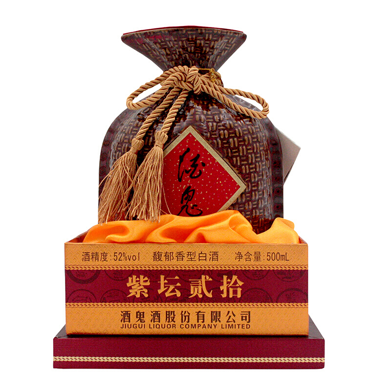 湖南酒鬼酒紫坛52&deg;度馥郁香型500ml单瓶装