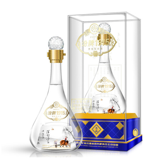汾酒集团汾牌1915名品级口感清香型52度白酒475ml单瓶装