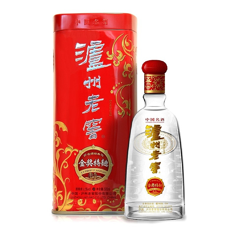 四川泸州老窖金奖特曲经典铁盒口感浓香型42度白酒500ml单瓶装