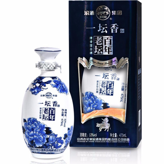 汾酒集团百年老坛一坛香珍藏口感清香型53度白酒475ml一坛装