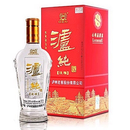 四川泸州老窖泸纯淡雅口感浓香型52度白酒500ml单瓶装