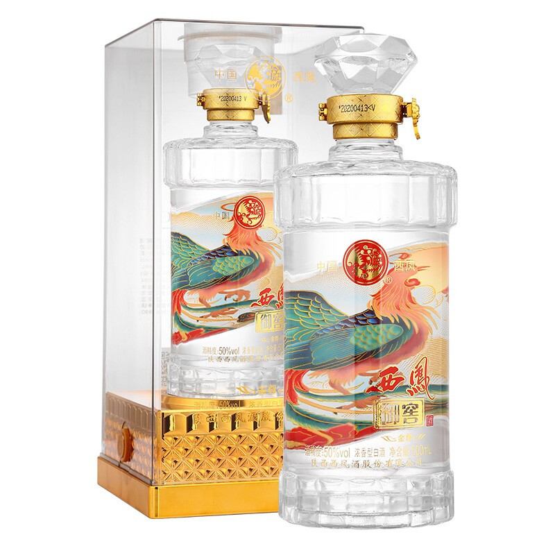陕西西凤酒御窖金樽口感浓香型50度白酒500ml单瓶装