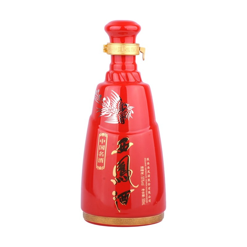 陕西西凤酒凤香典范红瓶口感绵柔凤香型55度白酒500ml单瓶装