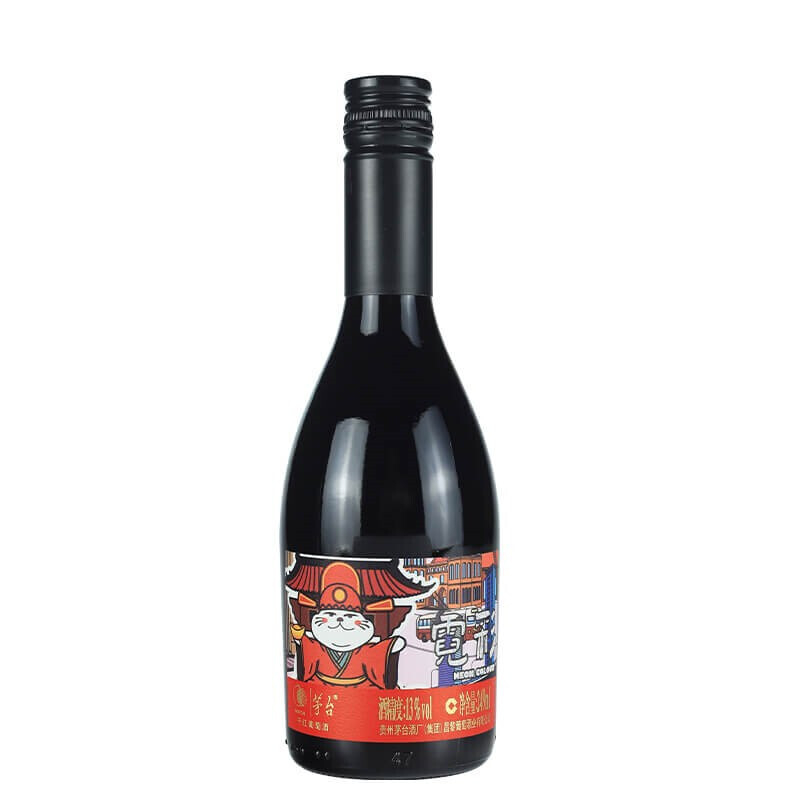 贵州茅台红酒霓彩赤霞珠干红葡萄酒249ml单支装