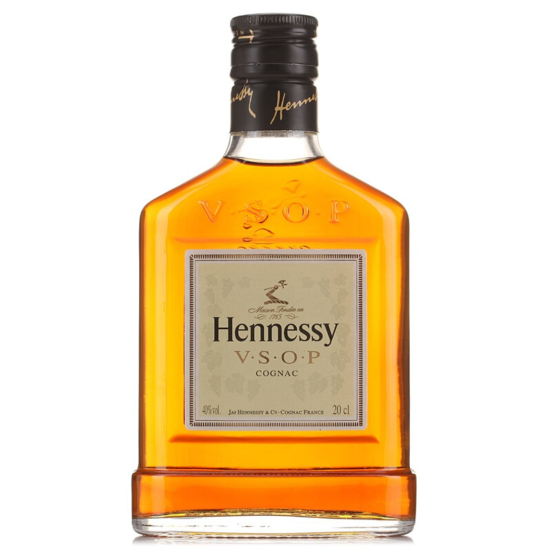 轩尼诗（Hennessy）洋酒40&deg;度VSOP干邑白兰地200ml单瓶装
