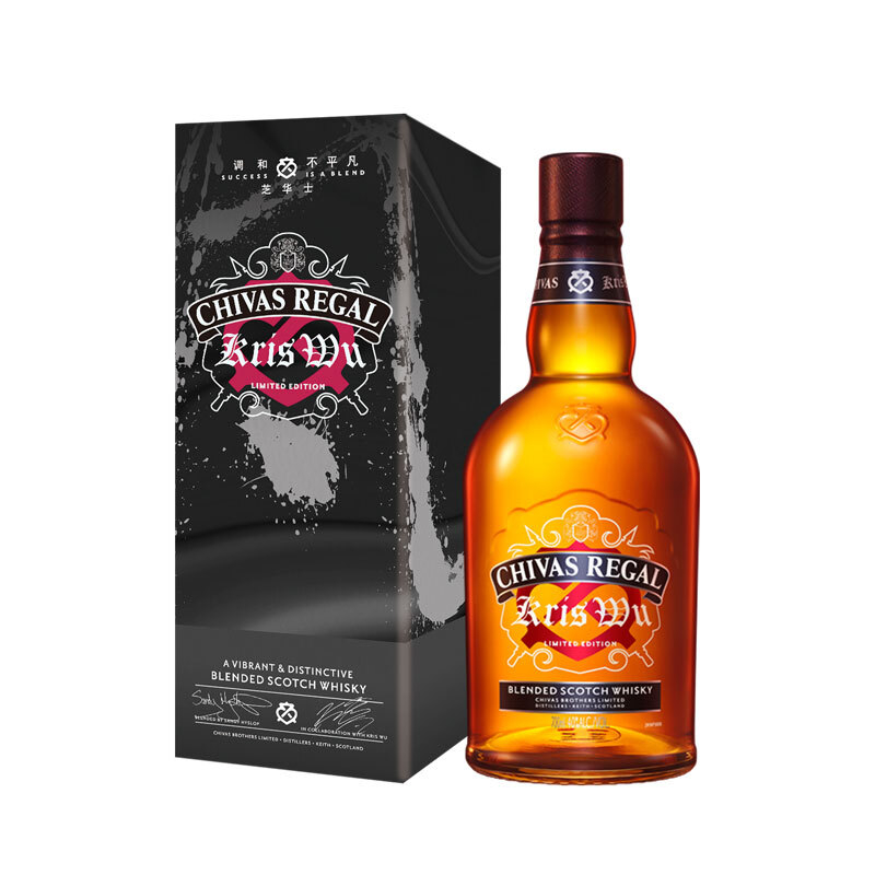 芝华士洋酒吴亦凡限量版酷黑40&deg;度700ml单瓶装