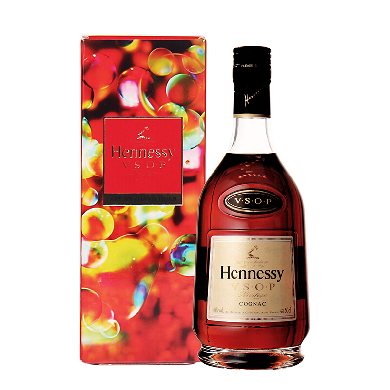 轩尼诗（Hennessy）洋酒40&deg;度VSOP干邑白兰地500ml礼盒装