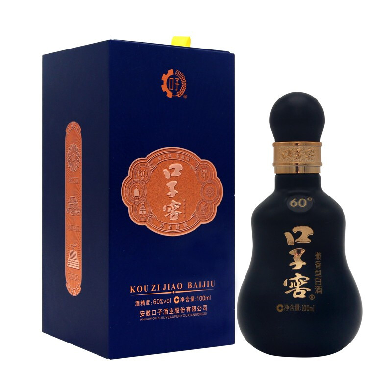 安徽口子窖小黑瓶原酒封藏60度兼香型100ml单瓶装
