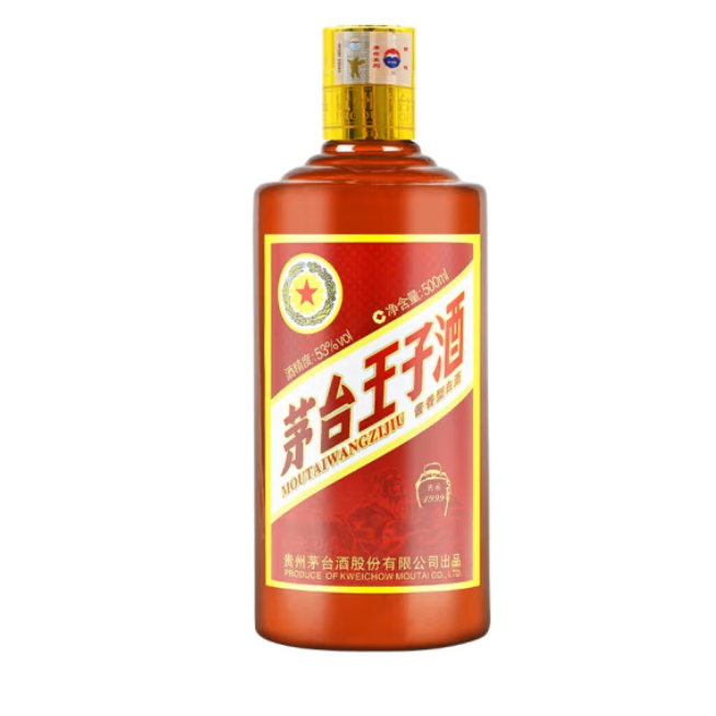 茅台王子酒 传承1999 酱香型高度白酒 53度 500ML瓶装