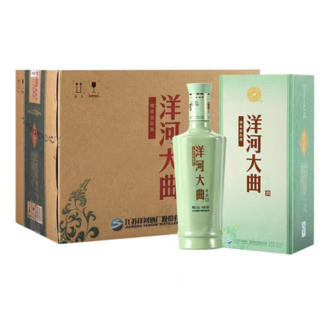 洋&middot;河大曲青瓷52度 浓香型白酒 500ml 单瓶