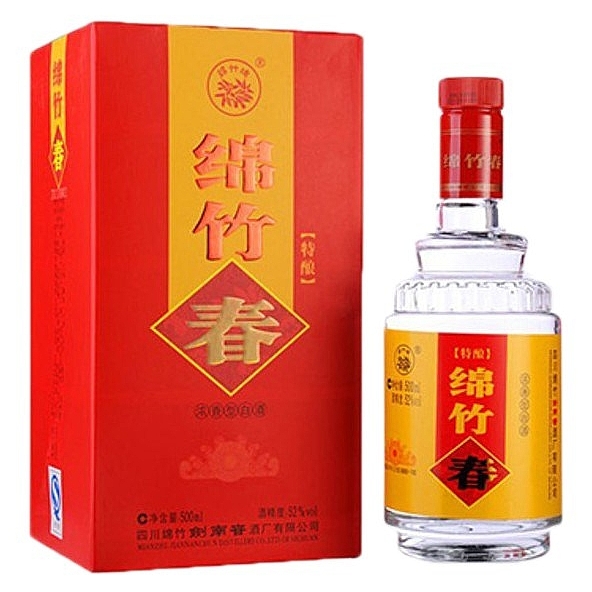 四川剑南春酒绵竹春老特酿口感浓香型52度白酒500ml单瓶装
