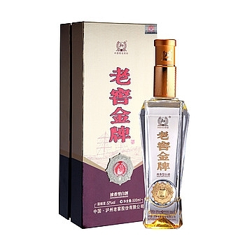 四川泸州老窖老窖金牌黄钻版口感浓香型52度白酒500ml单瓶装