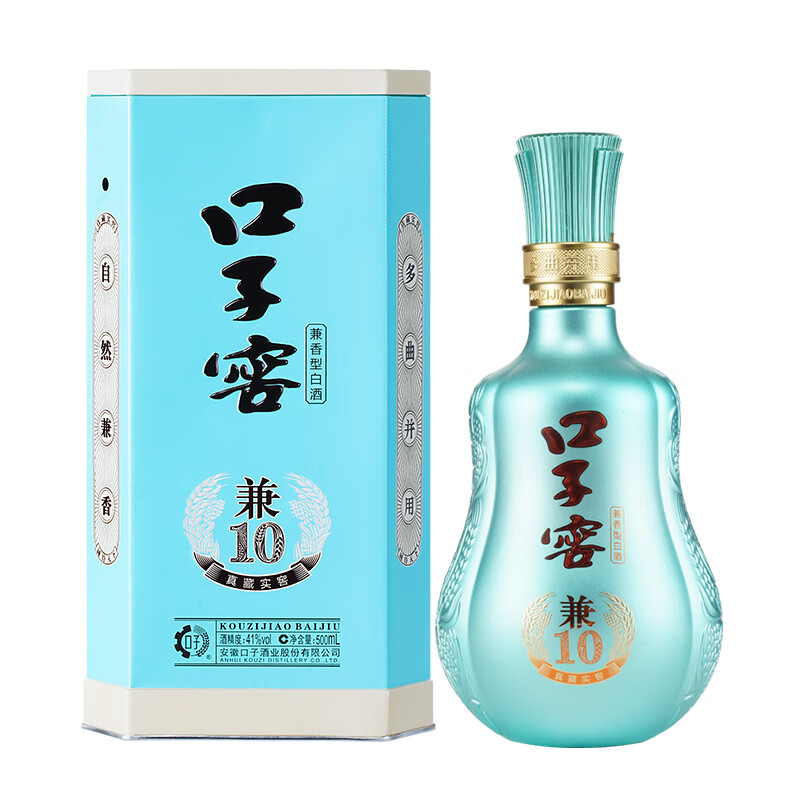 口子窖兼10 41度兼香型白酒500ml