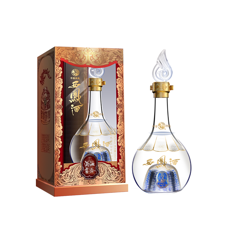 陕西西凤酒海窖龄匠酿口感绵柔凤香型52度白酒500ml单瓶装