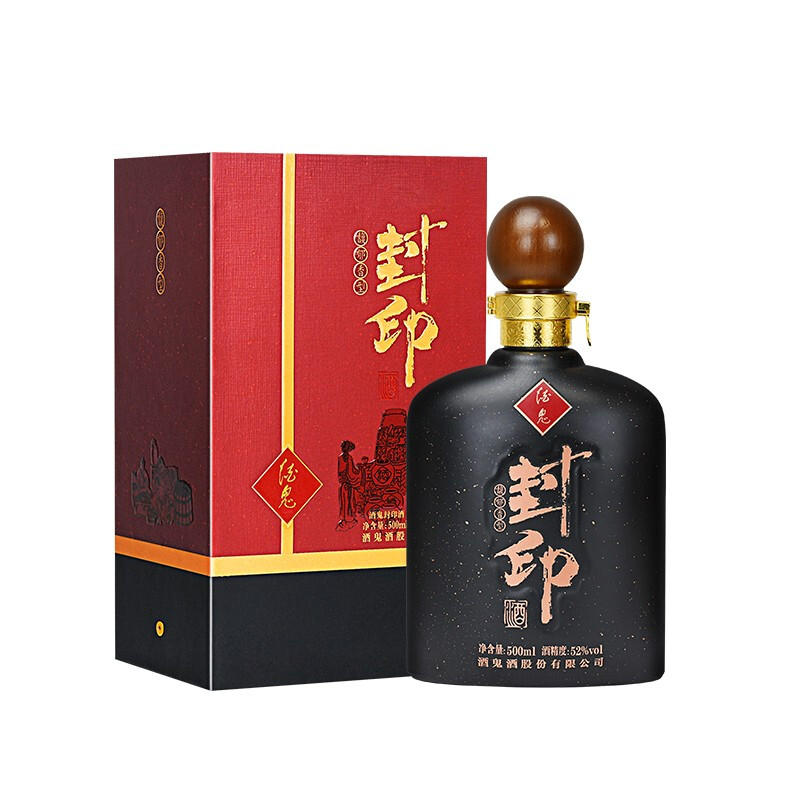 湖南酒鬼酒封印酒鬼52&deg;度馥郁香型500ml单瓶装