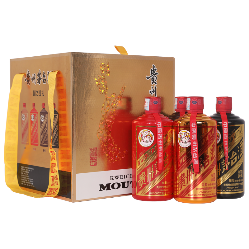 贵州茅台集团2016年国之四礼口感酱香型53度白酒500ml单瓶装