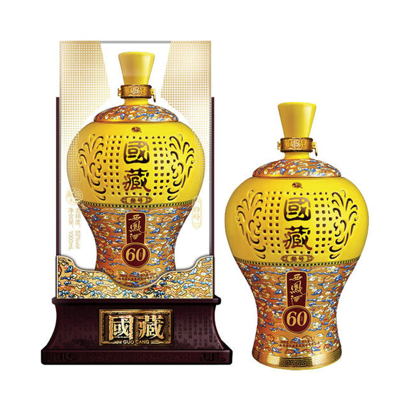 陕西西凤酒60年国藏叁号口感绵柔凤香型52度白酒1000ml坛装