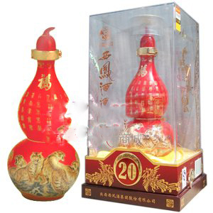 陕西西凤酒五福20年口感凤香型45度白酒500ml单瓶装