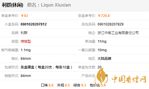 利群休闲多少钱一包 利群休闲香烟价格表一览